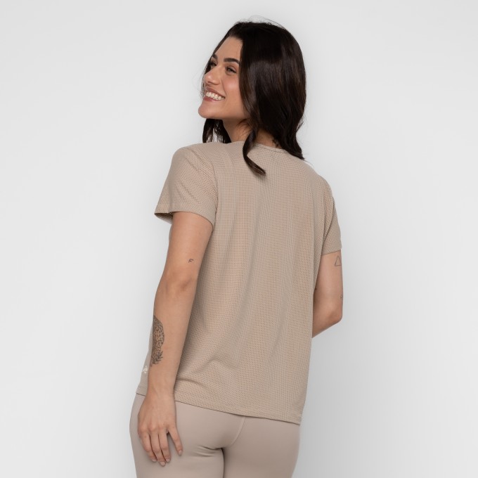 Blusa T-shirt Tela Dry Fit Básica Verônica