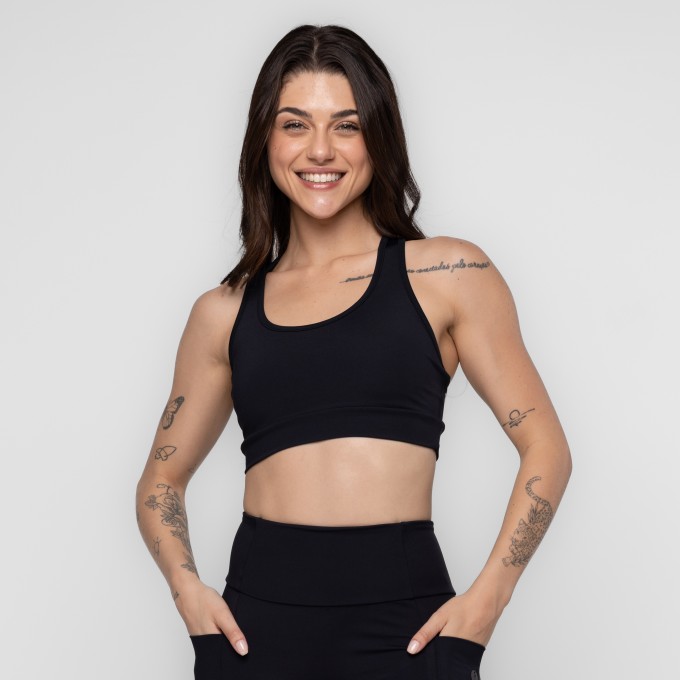 Top Fitness Larah Alças Cruzadas Keep Move