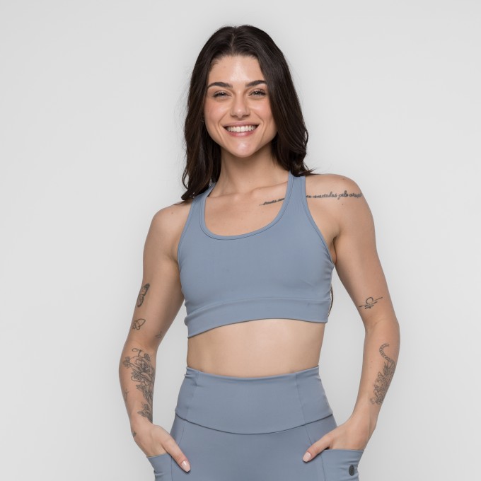 Top Fitness Larah Alças Cruzadas Keep Move