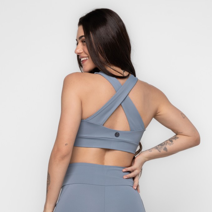 Top Fitness Larah Alças Cruzadas Keep Move