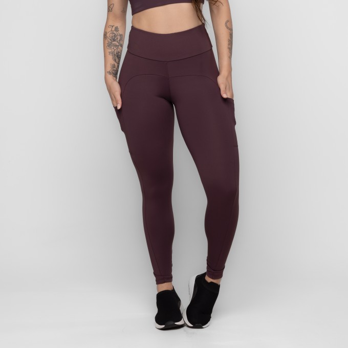 Calça Fitness Com Bolsos Laterais Malu