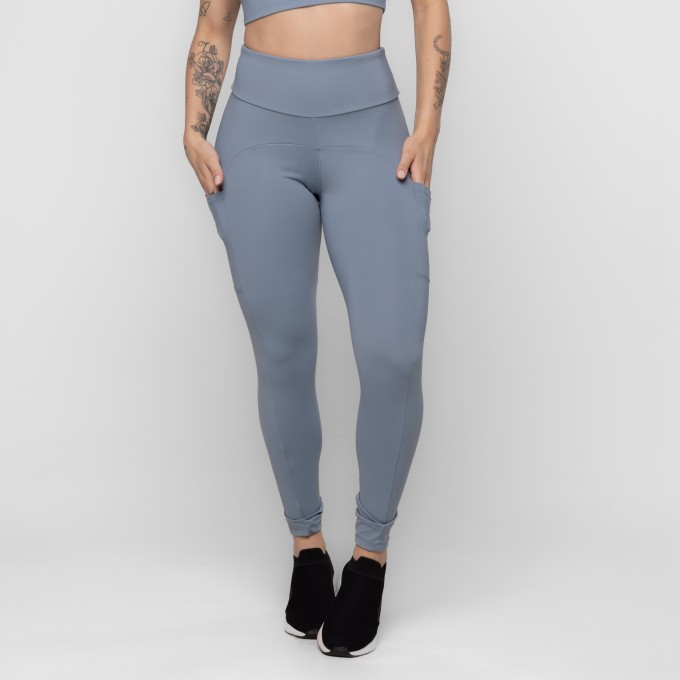 Calça Fitness Com Bolsos Laterais Malu