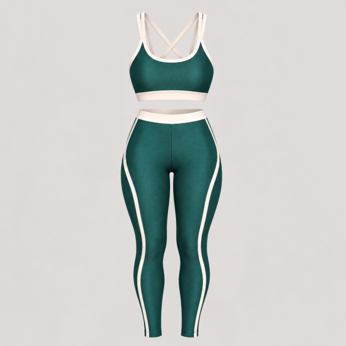 Kit Conjunto Fitness Top Sophia + Calça Sophia Wonder