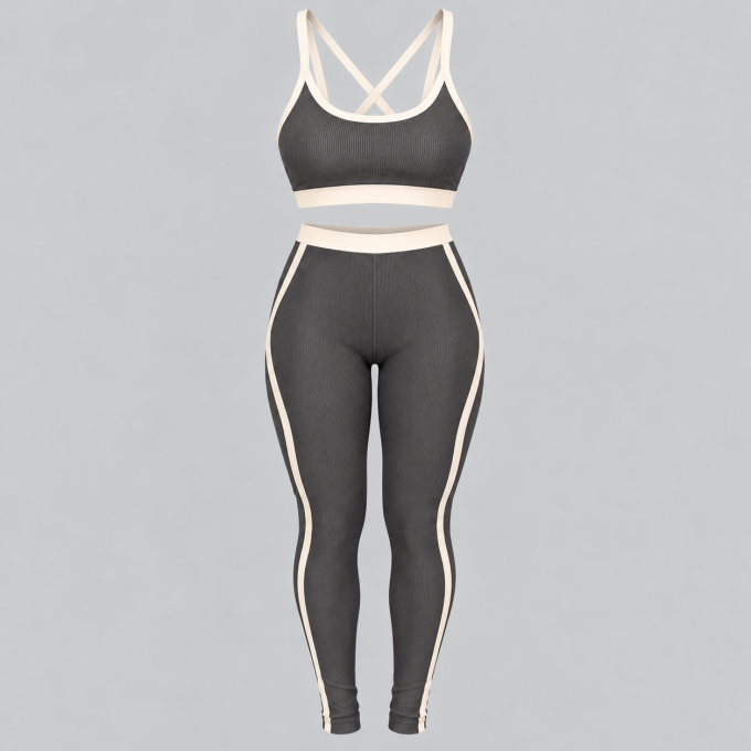 Kit Conjunto Fitness Top Sophia + Calça Sophia Wonder