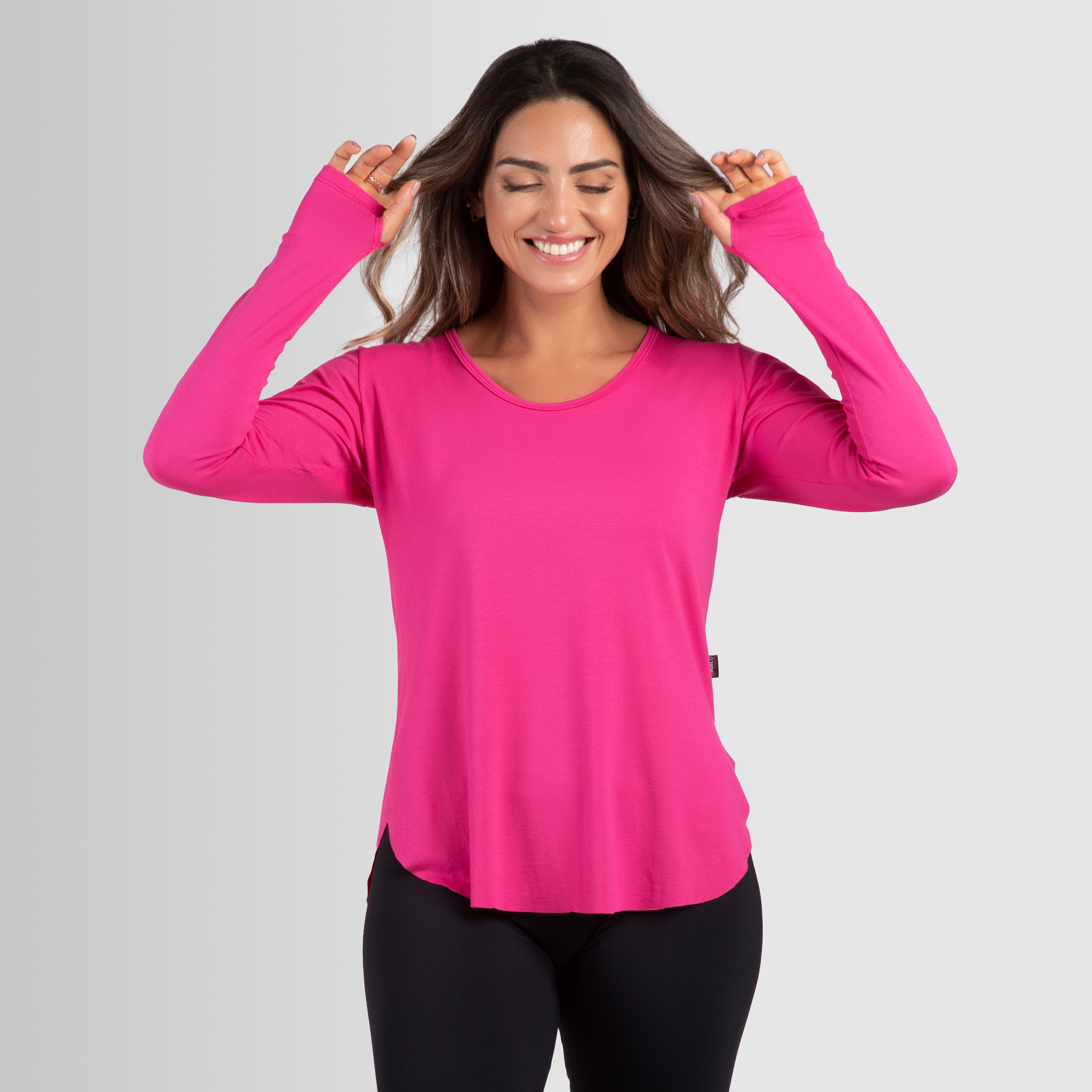 Blusa Feminina Manga Longa Nicole Físico Fitness 8972