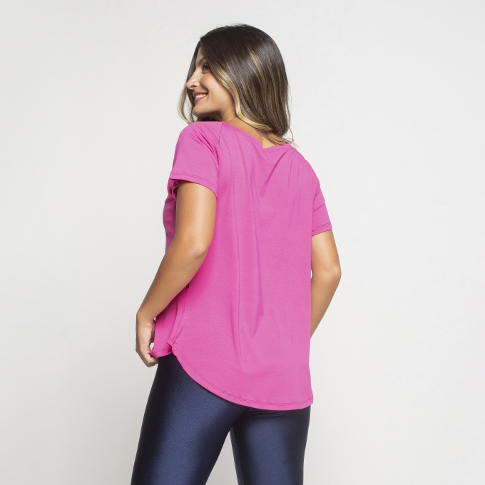 Blusa Long Line Com Silk Afrodite Start