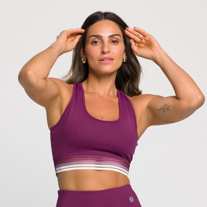 Top Fitness Nadador com Elástico Degradê Mirela