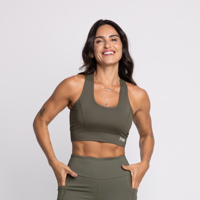 Top Fitness Nadador com Bojo e Recortes Alexia